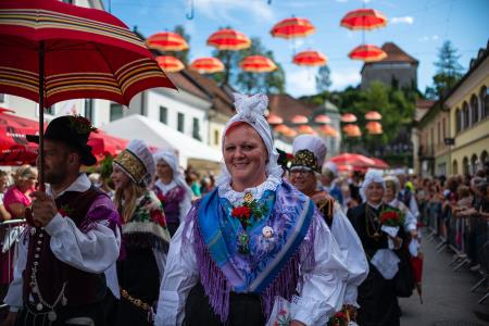 Izjemen obisk zaznamoval 50. Dneve narodnih noš in oblačilne dediščine v Kamniku (Blaž T. Muc)  (92)